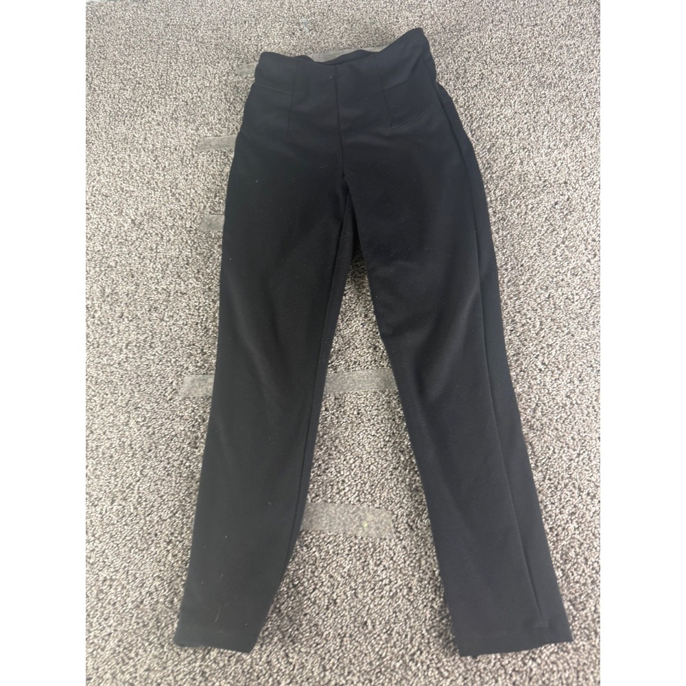 Simply Vera Vera Wang Womens Black High Waisted Skinny Ponte Pants Size S